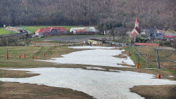 Horní část sjezdovky skiareálu Hlubočky