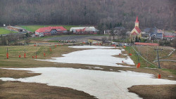 Horní část sjezdovky skiareálu Hlubočky