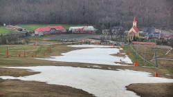 Horní část sjezdovky skiareálu Hlubočky