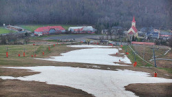 Horní část sjezdovky skiareálu Hlubočky