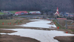 Horní část sjezdovky skiareálu Hlubočky