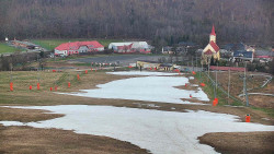 Horní část sjezdovky skiareálu Hlubočky