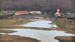 Horní část sjezdovky skiareálu Hlubočky