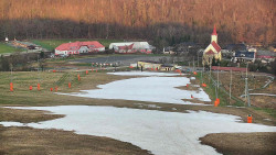 Horní část sjezdovky skiareálu Hlubočky