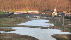 Horní část sjezdovky skiareálu Hlubočky