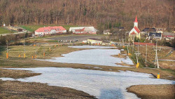 Horní část sjezdovky skiareálu Hlubočky