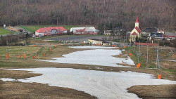 Horní část sjezdovky skiareálu Hlubočky