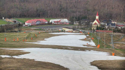 Horní část sjezdovky skiareálu Hlubočky