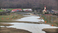 Horní část sjezdovky skiareálu Hlubočky