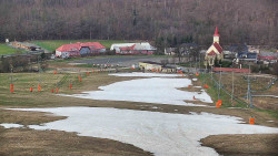 Horní část sjezdovky skiareálu Hlubočky