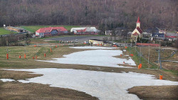 Horní část sjezdovky skiareálu Hlubočky