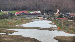 Horní část sjezdovky skiareálu Hlubočky