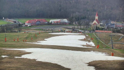 Horní část sjezdovky skiareálu Hlubočky