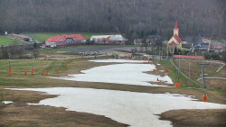 Horní část sjezdovky skiareálu Hlubočky