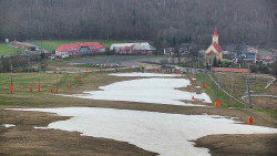 Horní část sjezdovky skiareálu Hlubočky