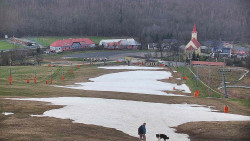 Horní část sjezdovky skiareálu Hlubočky