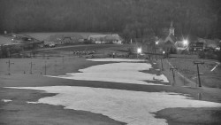 Horní část sjezdovky skiareálu Hlubočky