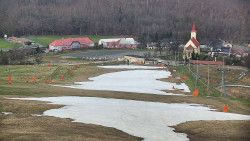 Horní část sjezdovky skiareálu Hlubočky