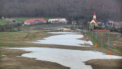 Horní část sjezdovky skiareálu Hlubočky