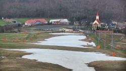 Horní část sjezdovky skiareálu Hlubočky