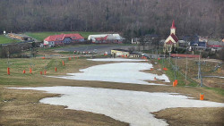 Horní část sjezdovky skiareálu Hlubočky