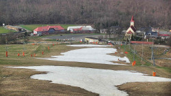 Horní část sjezdovky skiareálu Hlubočky