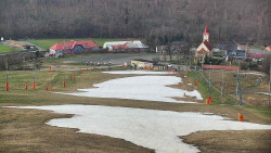 Horní část sjezdovky skiareálu Hlubočky