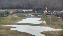 Horní část sjezdovky skiareálu Hlubočky