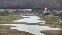Horní část sjezdovky skiareálu Hlubočky