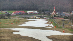 Horní část sjezdovky skiareálu Hlubočky