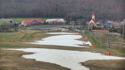 Horní část sjezdovky skiareálu Hlubočky