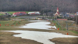 Horní část sjezdovky skiareálu Hlubočky