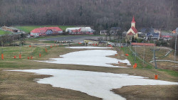 Horní část sjezdovky skiareálu Hlubočky