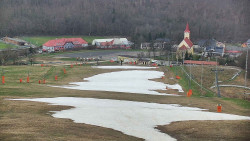 Horní část sjezdovky skiareálu Hlubočky