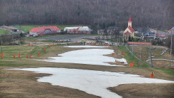 Horní část sjezdovky skiareálu Hlubočky