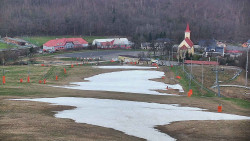 Horní část sjezdovky skiareálu Hlubočky