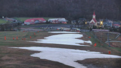 Horní část sjezdovky skiareálu Hlubočky