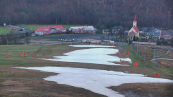 Horní část sjezdovky skiareálu Hlubočky