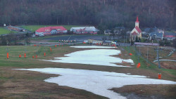 Horní část sjezdovky skiareálu Hlubočky