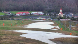 Horní část sjezdovky skiareálu Hlubočky