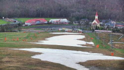 Horní část sjezdovky skiareálu Hlubočky