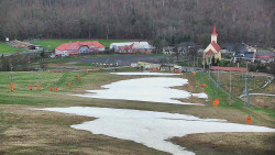 Horní část sjezdovky skiareálu Hlubočky