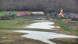 Horní část sjezdovky skiareálu Hlubočky