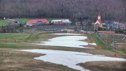 Horní část sjezdovky skiareálu Hlubočky