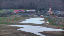 Horní část sjezdovky skiareálu Hlubočky