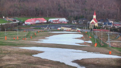 Horní část sjezdovky skiareálu Hlubočky