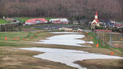 Horní část sjezdovky skiareálu Hlubočky