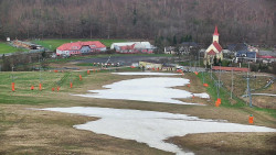 Horní část sjezdovky skiareálu Hlubočky