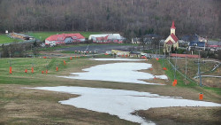 Horní část sjezdovky skiareálu Hlubočky