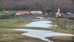 Horní část sjezdovky skiareálu Hlubočky